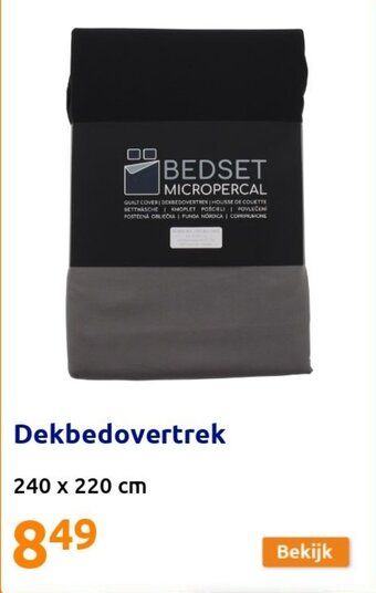Action Dekbedovertrek aanbieding