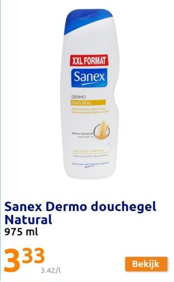 Action Sanex Dermo douchegel Natural aanbieding