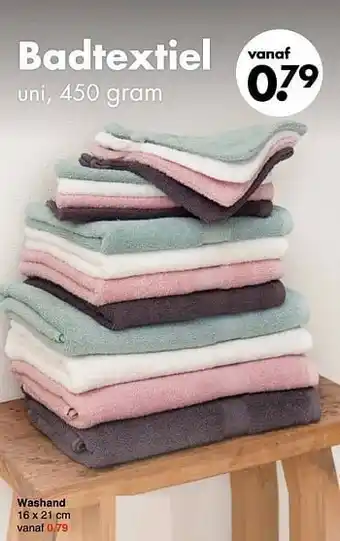 Wibra Washand aanbieding