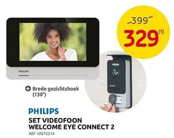 Brico Philips set videofoon welcome eye connect 2 aanbieding