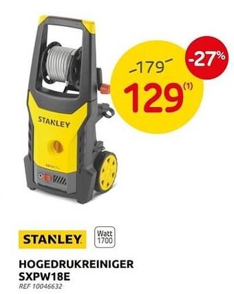 Brico Stanley hogedrukreiniger sxpw18e aanbieding