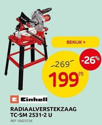 Brico Einhell radiaalverstekzaag tc-sm 2531-2 u aanbieding