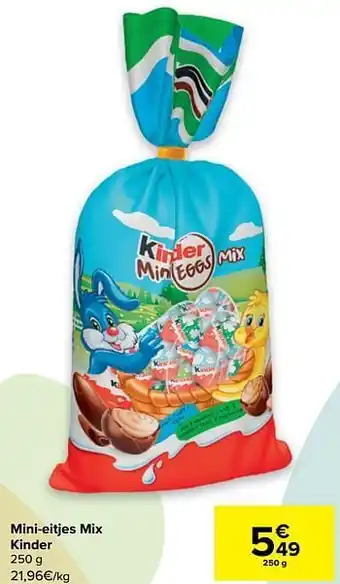 Carrefour Mini-eitjes mix kinder aanbieding