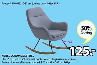 Jysk Nebel schommelstoel aanbieding