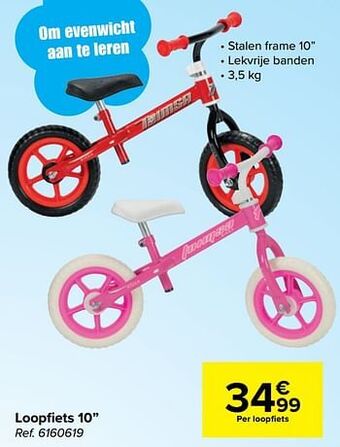 Carrefour Loopfiets 10`` aanbieding