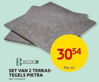 Set van 2 terrastegels pietra