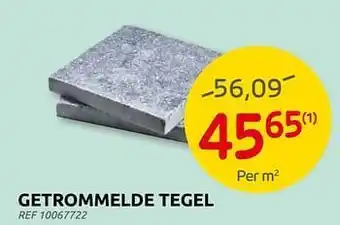 Brico Getrommelde tegel aanbieding