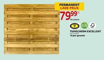 Brico Tuinscherm excellent aanbieding