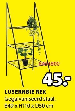 Jysk Lusernbie rek aanbieding