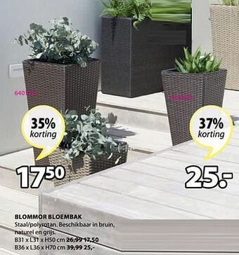 Jysk Blommor bloembak aanbieding