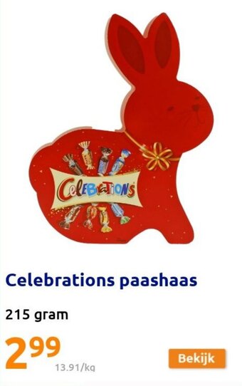 Action Celebrations paashaas aanbieding