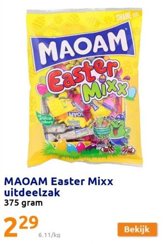 Action Maoam Easter Mixx uitdeelzak aanbieding