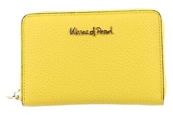 Berca Shoes Kisses of Pearl Portefeuille Dames Dames Portemonnaie 14x9x2 Cm - Geel aanbieding