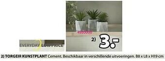 Jysk Torgeir kunstplant aanbieding
