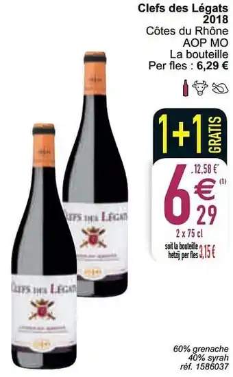 Cora Clefs des légats 2018 côtes du rhône aop mo aanbieding