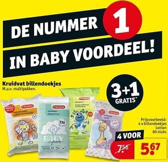 Kruidvat Billendoekjes lotion aanbieding
