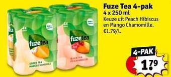 Kruidvat Fuze tea aanbieding