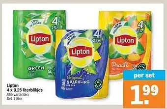 Albert Heijn Lipton alle varianten aanbieding