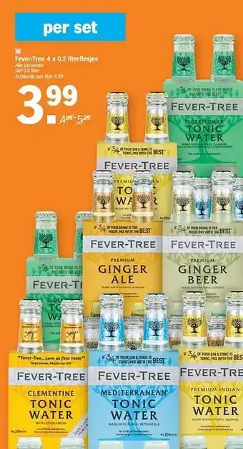 Albert Heijn Fever-tree alle varianten aanbieding