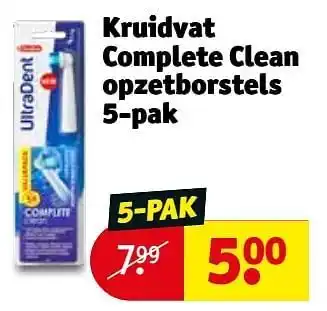Kruidvat complete clean opzetborstels