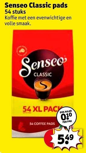 Kruidvat Senseo classic pads aanbieding
