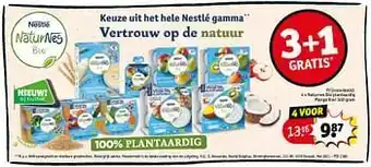Kruidvat Nestlé naturnes bio plantaardig mango kiwi aanbieding