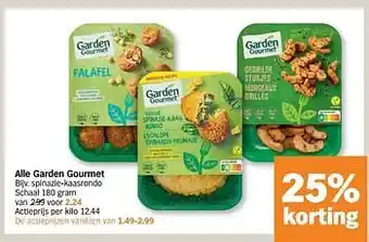 Garden gourmet spinazie-kaasrondo