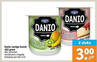Albert Heijn Danio romige kwark aanbieding