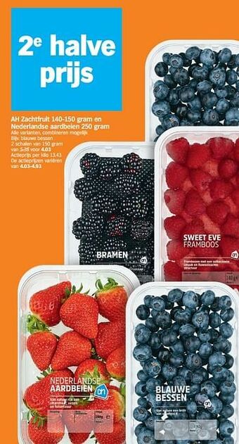 Albert Heijn Blauwe bessen aanbieding