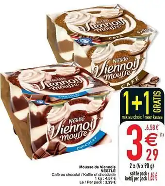 Cora Mousse de viennois nestlé aanbieding