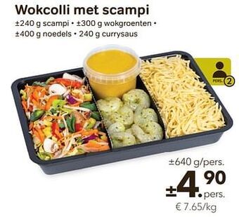 Bon Ap Wokcolli met scampi aanbieding