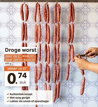 Bon Ap Droge worst aanbieding