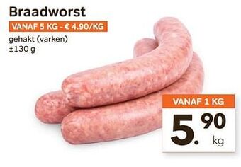 Bon Ap Braadworst aanbieding