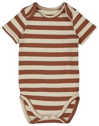 HEMA HEMA Body Met Bamboe Stretch Strepen Bruin (bruin) aanbieding