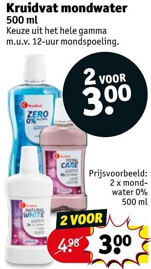 Kruidvat Kruidvat mondwater aanbieding