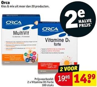 Kruidvat Orca vitamine d3 forte aanbieding