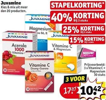 Kruidvat Juvamine vitamine c + magnesium aanbieding