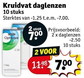 Kruidvat Kruidvat daglenzen aanbieding