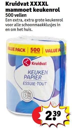 Kruidvat Kruidvat xxxxl mammoet keukenrol aanbieding