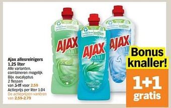 Ajax allesreinigers eucalyptus