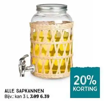 Xenos Alle sapkannen kan aanbieding
