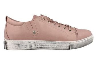 Berca Shoes Andrea Conti Veterschoen Dames Comfort Shoes Volledig Leder - Roze aanbieding