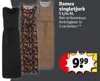 Kruidvat Dames singletjurk aanbieding