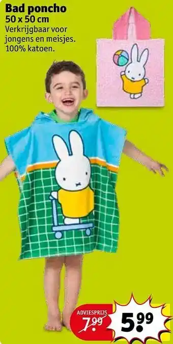 Kruidvat Bad poncho aanbieding