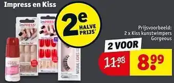 Kruidvat Kiss kunstwimpers gorgeous aanbieding