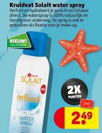 Kruidvat Kruidvat solait water spray aanbieding