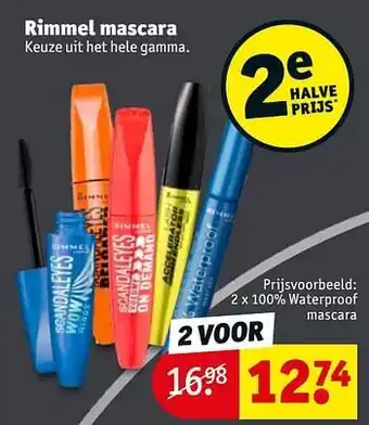 Rimmel 100% waterproof mascara