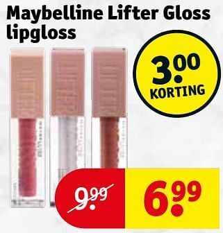 Kruidvat Maybelline lifter gloss lipgloss aanbieding