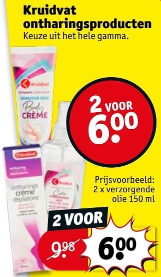 Kruidvat Verzorgende olie aanbieding
