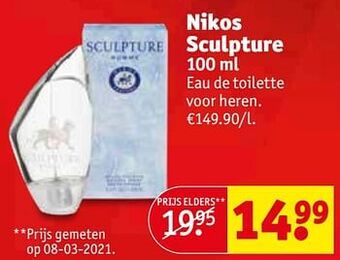 Nikos sculpture eau de toilette voor heren